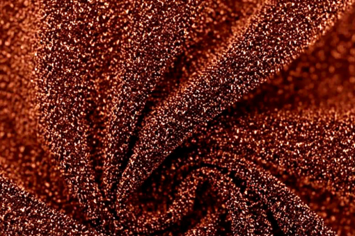 Fn3157 Lurex Orange Lurex-Stretch - Glamour - Kupfer - 1,0 Meter Kupfer