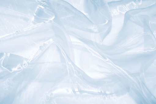 Glanz Organza Hellblau Glanz-Organza - Uni - Hellblau - 2,0 Meter Hellblau