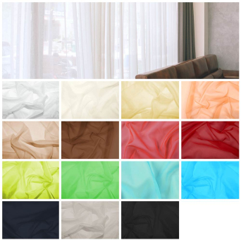 DER Gardinenstoff-Top-Seller! Für alle die transparente, zarte Gardinenstoffe lieben!  Gs5035 Voile Standard S4y Neu Voile Standard - 150 cm breit
