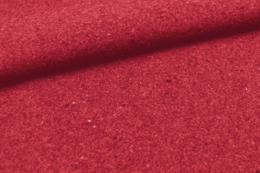 Gs5080250 Rot Stm Stoffreste Wärmevorhangstoff mit Wollanteil - Uni - Rot - 1,0 Meter Rot
