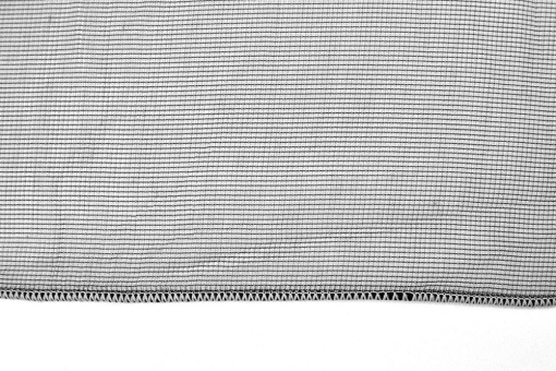 Gs5101 Gardinenstoff Grau Bleiband  Gardinenstoff Modern Living - TwoTone - schwer entflammbar - Bleiband - 300 cm - Grau - 1,0 Meter Grau