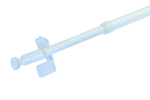 Ausziehbare Klemmstange Gzg1054(1) Vitrage / Cafehaus GARDINIA Klemmstange - Ø 8/10 mm - Filigrano Kugel - 80 - 110 cm - Weiß