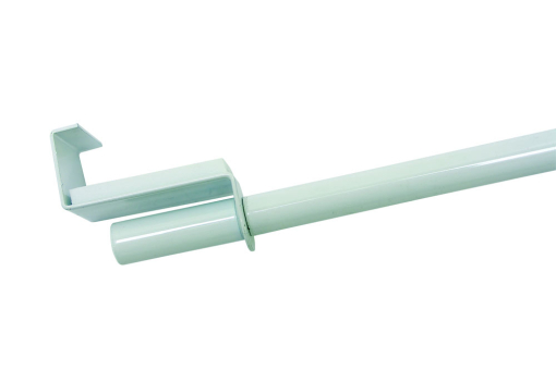 Ausziehbare Spannvitrage zum Spannen auf Fensterflügel Gzg1205 Vitrage / Cafehaus GARDINIA Metall-Spannvitrage - Ø 9 mm - 40 - 60 cm - Weiß