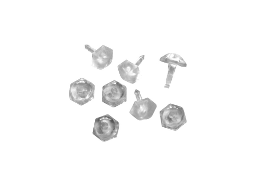 Dekorative Stecker zum Gestalten von Gardinen  Gzg1220 Röllchen, Klammern,... GARDINIA Faltenstecker - 50 Stück - Glasklar