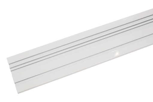Pulverbeschichtete Aluminium-Vorhangschiene mit drei Laufkanälen Gzg1243(1) Gardinenschienen GARDINIA Aluminium-Vorhangschiene - 3-läufig - 150 cm - Weiß
