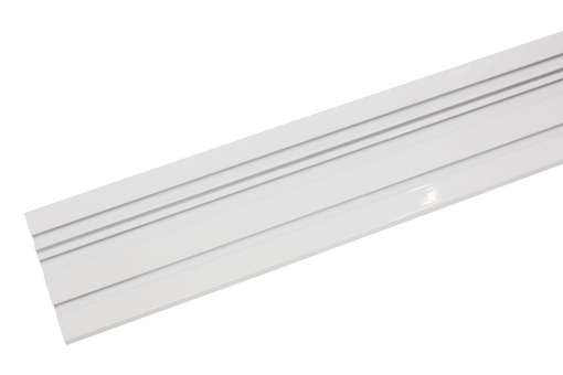 Pulverbeschichtete Aluminium-Vorhangschiene mit drei Laufkanälen Gzg1244 Gardinenschienen GARDINIA Aluminium-Vorhangschiene - 2-läufig - 150 cm - Weiß