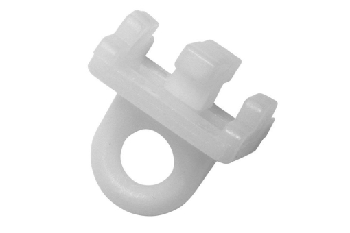 Gzg1245 GARDINIA Feststeller für Aluminium-Vorhangschiene - 6 Stück - Weiß