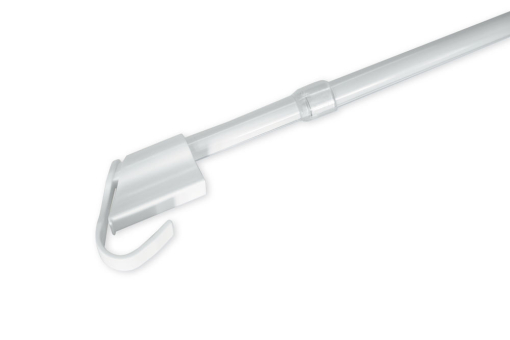 Ausziehbare Klemmstange für Scheibengardinen Gzg1260 Vitrage / Cafehaus GARDINIA Klemm-Vitragestange - Ø 10/12 mm - 75 - 125 cm - Weiß