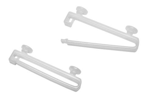 Schlaufengleiter aus Kunsstoff zur Dekoration von Schlaufenvorhängen Gzg1261 Röllchen, Klammern,... GARDINIA Schlaufengleiter - 5 cm - für Aluminium-Vorhangschiene - 10 Stück - Weiß