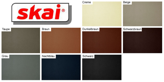 Außergewöhnlich weiches Lederimitat der Qualitätsmarke skai mit feiner Kalbledernarbung und tollen technischen Eigenschaften Kl1117 Skai Kunstleder Soroma Softtouch S4y skai® Kunstleder skai® Sorrento EN - Kunstleder - Soft TouchFarbtafel mit skai-Kunstleder Sorrento EN in verschiedenen Farben
