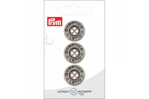 Kn1047 Knöpfe Jeanshemdenknopf - Silber - 20 mm