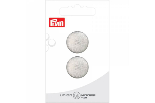 Kn1057 Uni Knöpfe Knöpfe - Silber - Uni - 20 mm