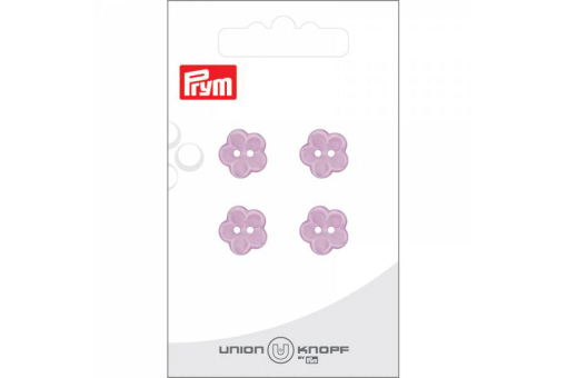 Kn1068 Knöpfe Knöpfe - Blümchen - 12 mm - Rosa