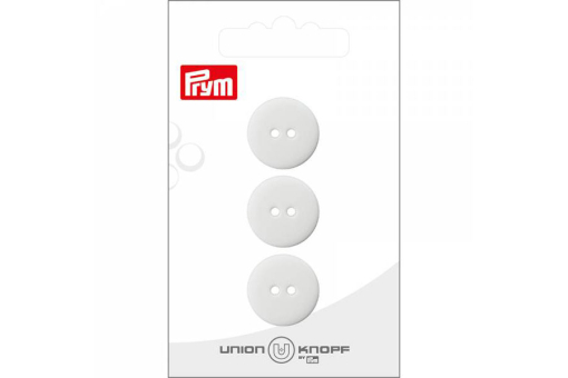 Runde Knöpfe - Durchmesser: 18 mm  Kn1097 Knoepfe Weiss 18 Mm Knöpfe Knöpfe - Weiß - 18 mm