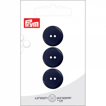 Runde Knöpfe - Durchmesser: 18 mm  Kn1107 Knöpfe Knöpfe - Marineblau - 18 mm