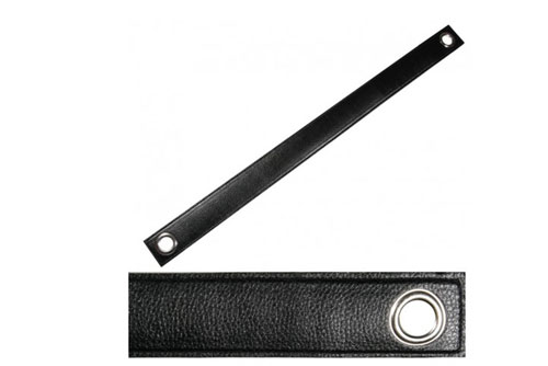 Schönes Lederband aus schwarzem Leder für verschiedene Einsatzzwecke Ku5026999 Lederband Schwarz sonstiges Gardinenzubehör Lederband Raffhalter - 67 cm - SchwarzSchwarzes Lederband mit Ösen