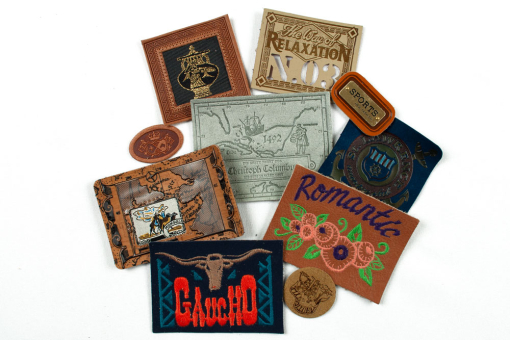 10 Applikationen aus Stoff mit Stickereien und Prägungen Ku60002 Kunstleder Patches 10er Set Applikationen Kunstleder-Applikationen 10er-Set, sortiert!0er Set Kunstlederpatches