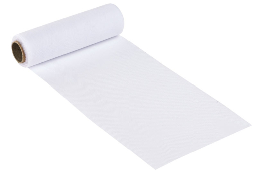 Praktische Tüllrolle in Weiß - 47 cm breit - auf 10-Meter-Rolle Ku9029 30 Tuell Rolle Weiss(1) Tüllbänder Tüll-Rolle - 47 cm x 10 m - WeißWeiße Tüllrolle