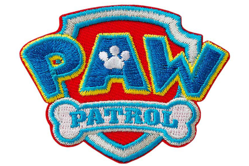 Coole Stoffapplikation für Kinder - 6,5 x 5 cm Kua0153 Applikation Paw Patrol Logo Applikationen Applikation - Paw Patrol© LOGO