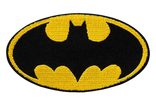 Coole Stoffapplikation für Kinder - 8 x 4,4 cm Kua0168 Applikation Batman Applikationen Applikation - Batman©