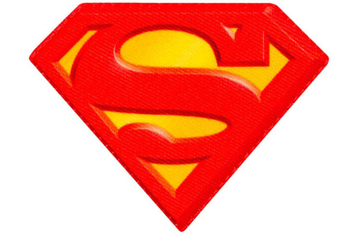 Coole Stoffapplikation für Kinder - 7,9 x 6 cm Kua0169 Applikation Superman Applikationen Applikation - Superman©