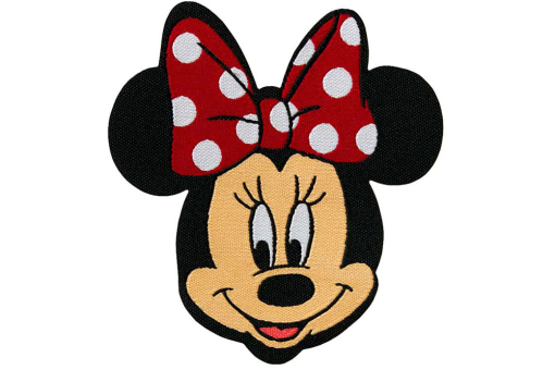 Witzige Stoffapplikation für Kinder - 6,5 x 7 cm
 Kua0170 Applikation Minnie Maus Applikationen Applikation - Minnie Mouse©