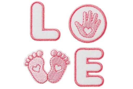 Niedliche Stoffapplikation für Babys - 5,9 x 6,5 cm



 Kua0203 Applikation Baby Love Sale % - Nähzubehör Applikation - Baby Love rosa
