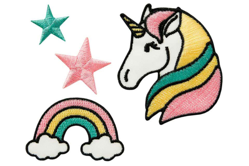 Niedliches Stoffapplikationen-Set für Kinder - Einhorn: 4,8 x 5,6 cm

 Kua0207 Applikation Einhorn(1) Applikationen Applikation - Einhorn