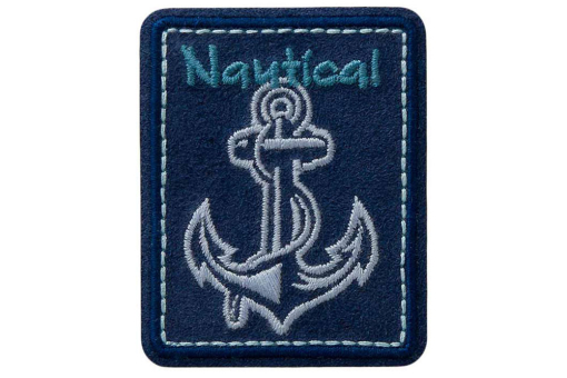 Maritime Applikation mit den Maßen 4,5 x 5,5 cm  Kua0244 Applikation Nautic Applikationen Applikation - Nautical