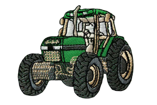 Verspielte Applikation mit den Maßen 6 x 5 cm  Kua0248 Applikation Traktor Applikationen Applikation - Traktor