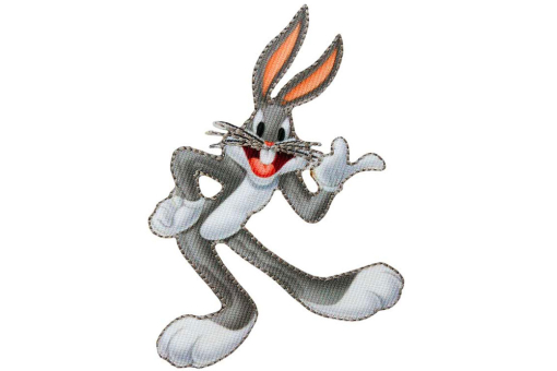 Tolle Applikation mit den Maßen 6 x 8 cm  Kua0264 Applikation Bugsbunny Sale % - Nähzubehör Applikation - Loony Tunes © - Bugs Bunny