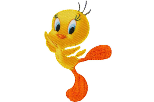 Tolle Applikation mit den Maßen 6 x 8 cm  Kua0265 Applikation Tweety Applikationen Applikation - Loony Tunes © - Tweety