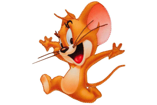 Tolle Applikation mit den Maßen 8 x 7 cm  Kua0266 Applikation Jerry Applikationen Applikation - Tom & Jerry © - Jerry