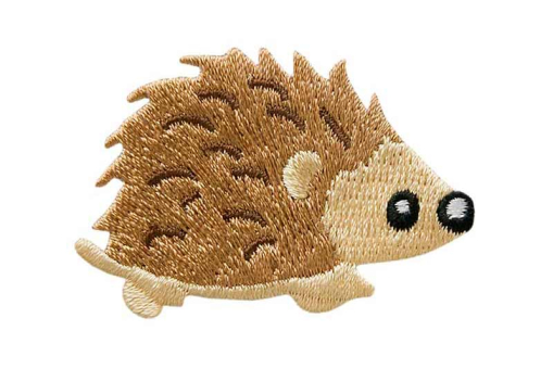 Süße Stoffapplikation - 3,5 cm x 5 cm Kua0309 Appliaktion Igel Applikationen Applikation - Igel