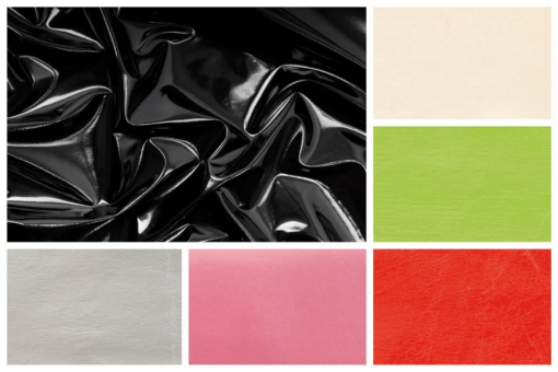 Hochglänzender Stretch-Lack - elastisch, dabei sehr weich und anschmiegsam Lackleder Stretch Farbauswahl Z1 Lederimitat Kunstleder - Stretch-Lack
