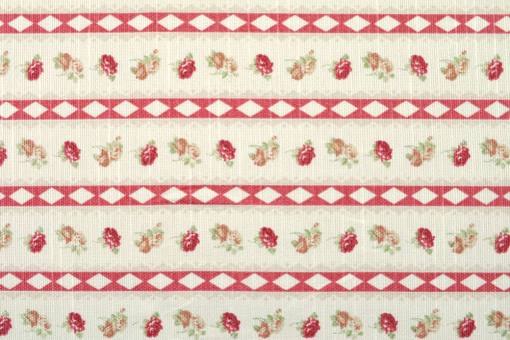 Überbreiter Landhaus-Stoff mit hohem Baumwollanteil - eine recht schwere Ware, blickdicht, matt, mit angenehmem Warengriff Landhausstil Rosen Style 4 Hussen Stoff Landhausstil 280 cm - Rosen Style 4