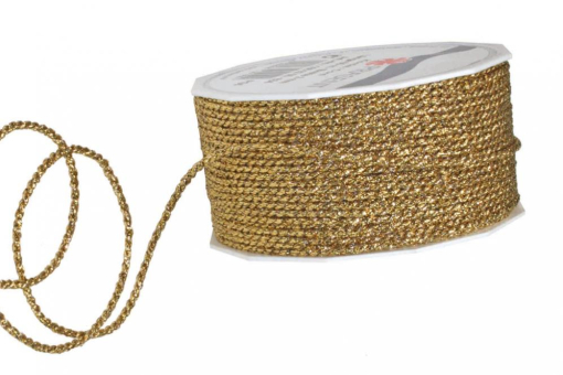 Loire2 634 Z1 Top-Seller Goldkordel 2 mm - 50 m Rolle