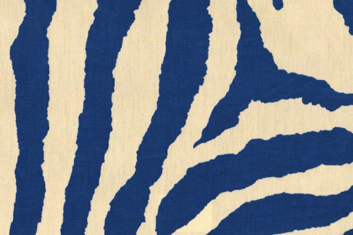 Ma5014540 Blau Creme Z1 Reststücke reduziert Markisen- und Outdoor-Stoff Spain Sun Zebra - Creme/Royal - 1,0 Meter Creme/Royal