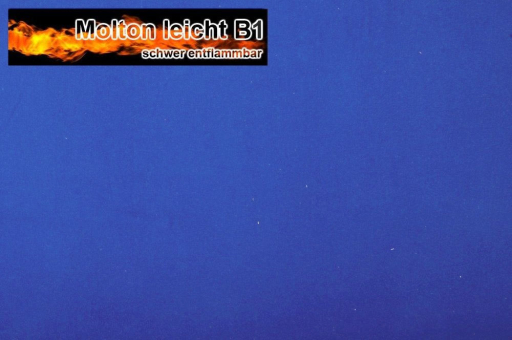 Schwer entflammbarer Molton für alle Sicherheitsbewussten und den Einsatz in öffentlichen Bereichen Molton Blau Molton Molton B1 300 cm Royal