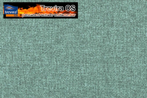 Permanent schwer entflammbarer Möbelstoff in trendiger Melange-Optik - abriebfest, licht- und reibecht Ms5026412 Mint Z1(1) Sonderposten NEU Möbelstoff Trevira CS - Melange