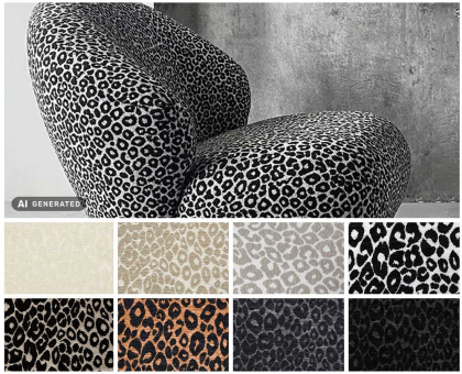 ACHTUNG: WILD! Dieser Möbelstoff mit Chenille-Design ist unwiderstehlich! Ms5192 Moebelstoff Leo S4y(1) Chenille-Stoffe Möbelstoff Premium Chenille - LeoMöbelstoff mit Leomuster in verschiedenen Farben