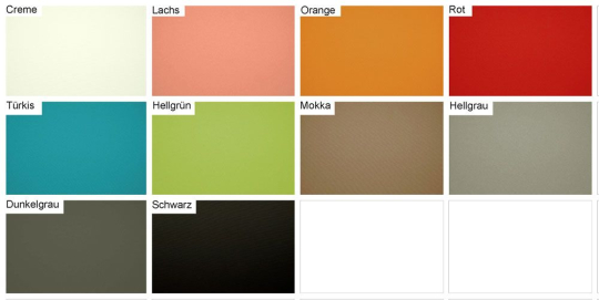 Hochwertiger Outdoor-Stoff mit vielen technischen Eigenschaften in tollen Farben, hält 25.000 Scheuertouren stand Om5059 Farbtafel S4 Outdoor Bezugsstoffe Outdoor-Stoff Premium - Uni