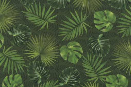 Hochwertiger Outdoor-Stoff mit tollem Motiv bestehend aus Blättern in verschiedenen Grüntönen Om5080 Outdoorstoff Dralon Gruene Blaetter Outdoor-Stoff Dralon® - Green Jungle - 1,0 Meter