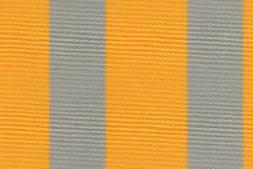 Om509330 Gelb Hellgrau Stoffreste Liegestuhl-Stoff gesäumt - Streifen - 60 cm breit - Gelb/Hellgrau - 4,0 Meter Gelb/Hellgrau