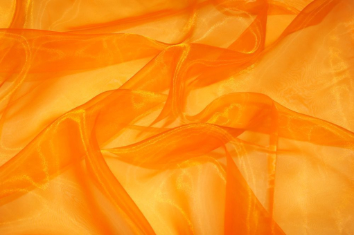 Orangefarbener Organza für knallige Dekorationsideen Organza Stoff Einfarbig Orange 1(3) Organza Stoff - Halloween - Orange