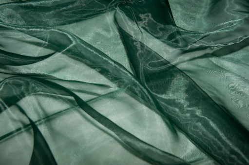 Organza Stoff Einfarbig Tanne 2 Z1 Organza Stoff - Tanne - 3,0 Meter Tanne