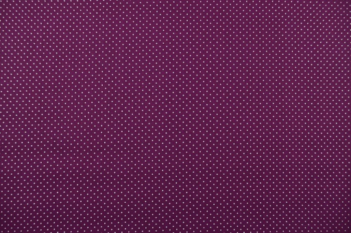 Mit Punkten bedruckter Patchworkstoff aus reiner Baumwolle Pw1169 Patchworkstoff Punkte Klein Lila Reststücke reduziert Patchwork-Stoff Léger - Small Dots - Lila/Weiß - 3,0 Meter