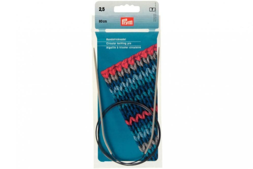 Rundstricknadeln Alu 211219 Z1 Nadeln Rundstricknadeln Prym 80 cm - 2,5 mm Grau ALU