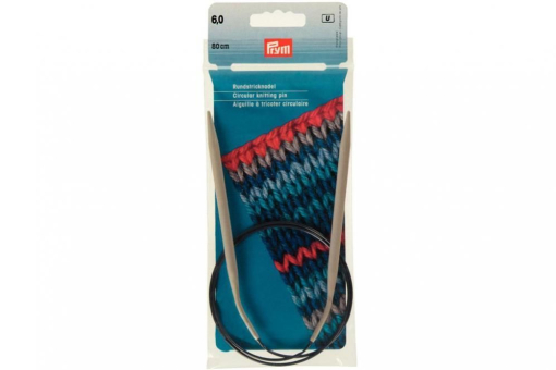 Rundstricknadeln Alu 211309 Z1 Rundstricknadeln Rundstricknadeln Prym 80 cm - 6,0 mm Grau ALU