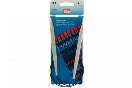 Rundstricknadeln Kst 211180 Z1 Rundstricknadeln Rundstricknadeln Prym 80 cm - 9,0 mm Grau KST